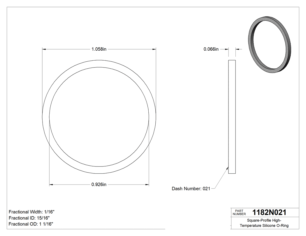 Technical drawing - 1182N021